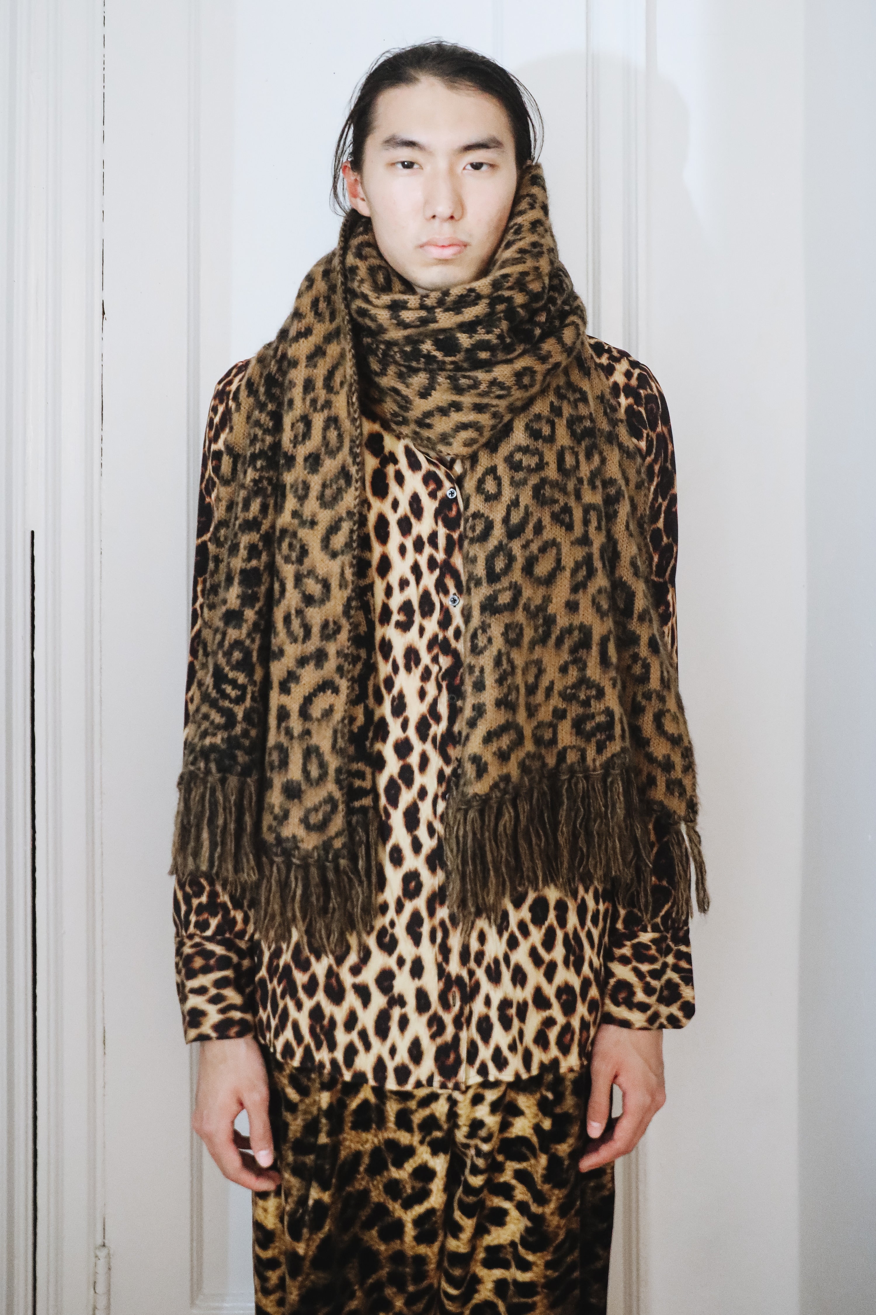 Leto Collection - Reversible Leopard Blanket Scarf