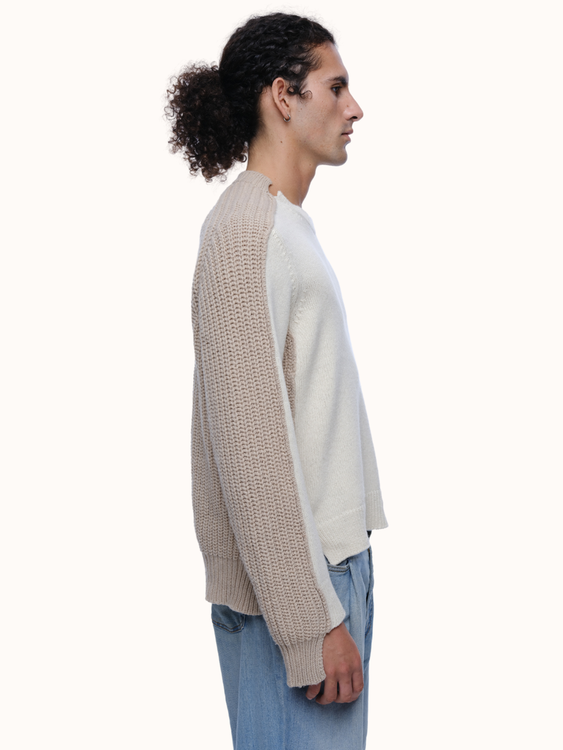 Max Crewneck in Recycled Cashmere & Recycled Wool