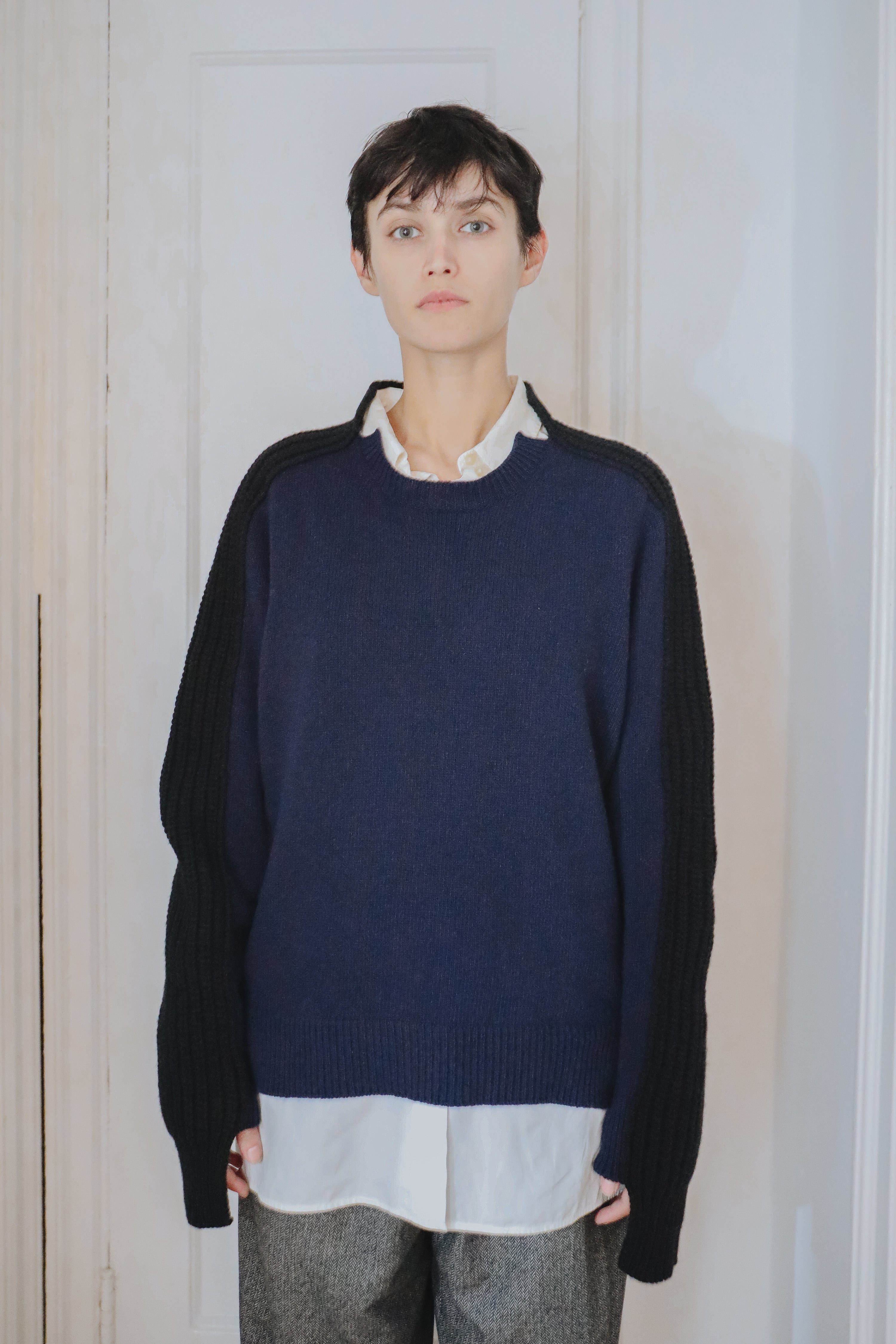 Max Crewneck in Recycled Cashmere & Recycled Wool – Eolas