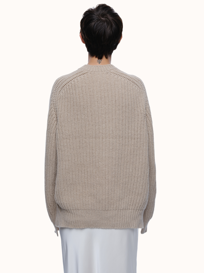 Max Crewneck in Recycled Cashmere & Recycled Wool