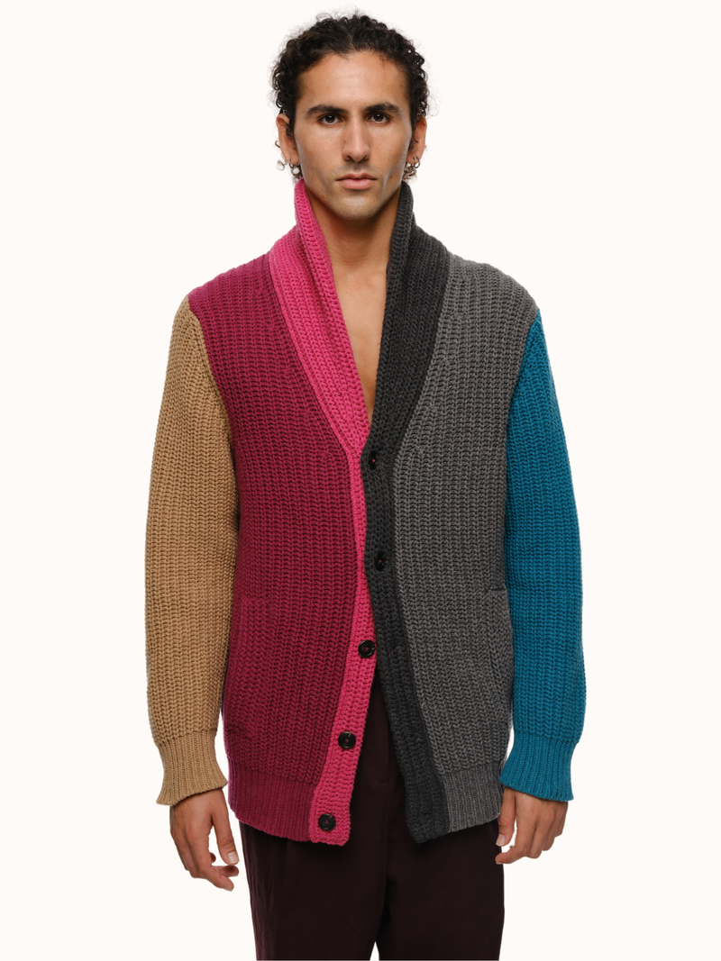 Quinn Cardigan in Recycled Cashmere & Recycled Wool Mens