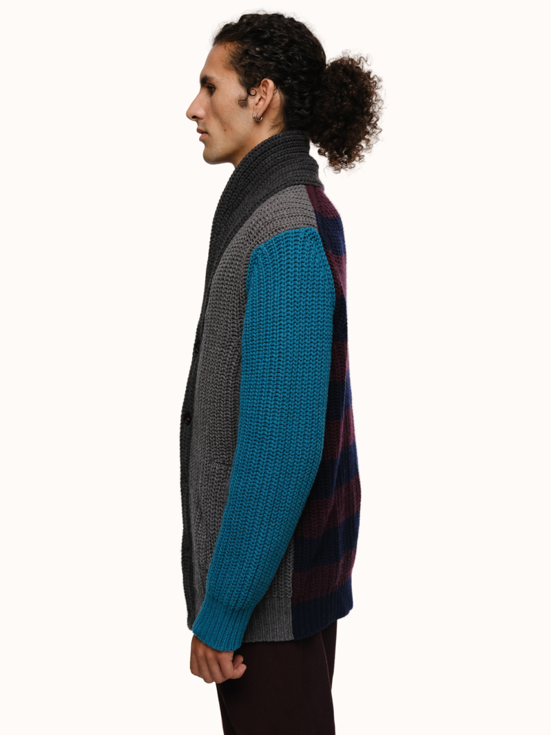 Quinn Cardigan in Recycled Cashmere & Recycled Wool Mens