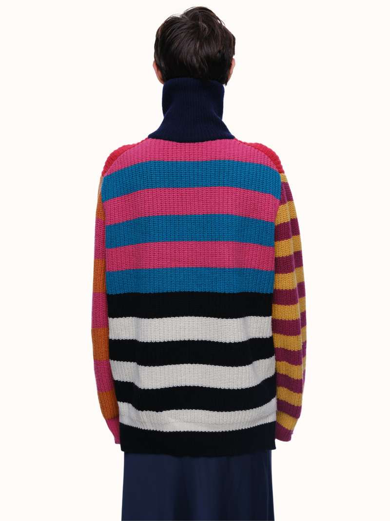 Parker Button Front Sweater in Recycled Cashmere & Recycled Wool