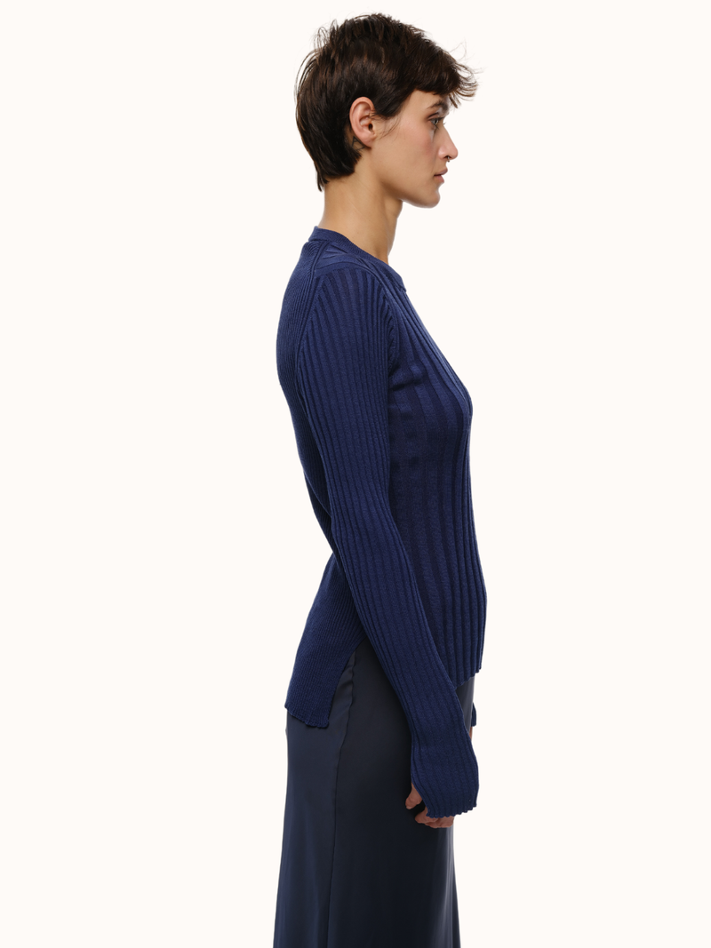 Pania Ribbed Crewneck in Organic Cotton