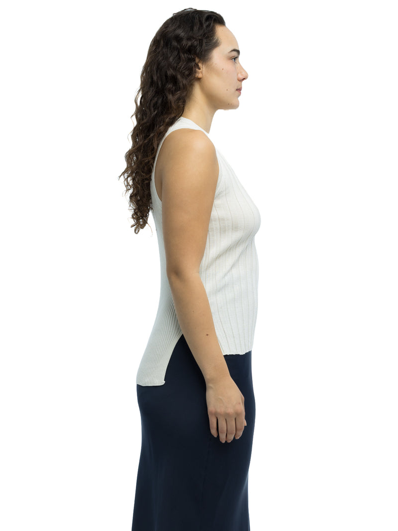 Francesca Ribbed Tank in Organic Cotton