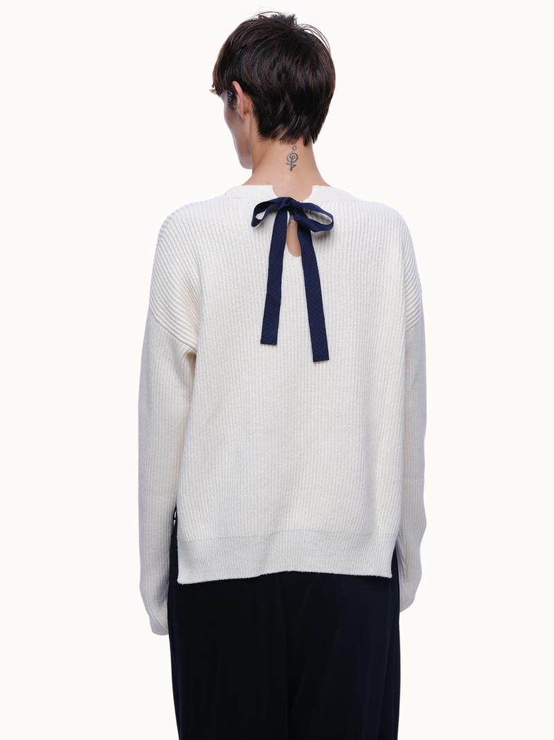 Brina Crewneck in Organic Cotton & Recycled Cashmere