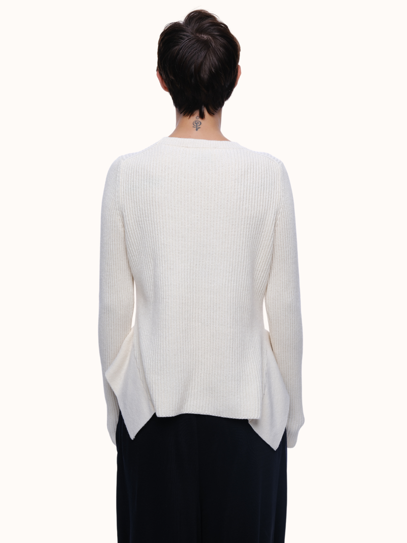 Sandra Crewneck in Organic Cotton & Recycled Cashmere